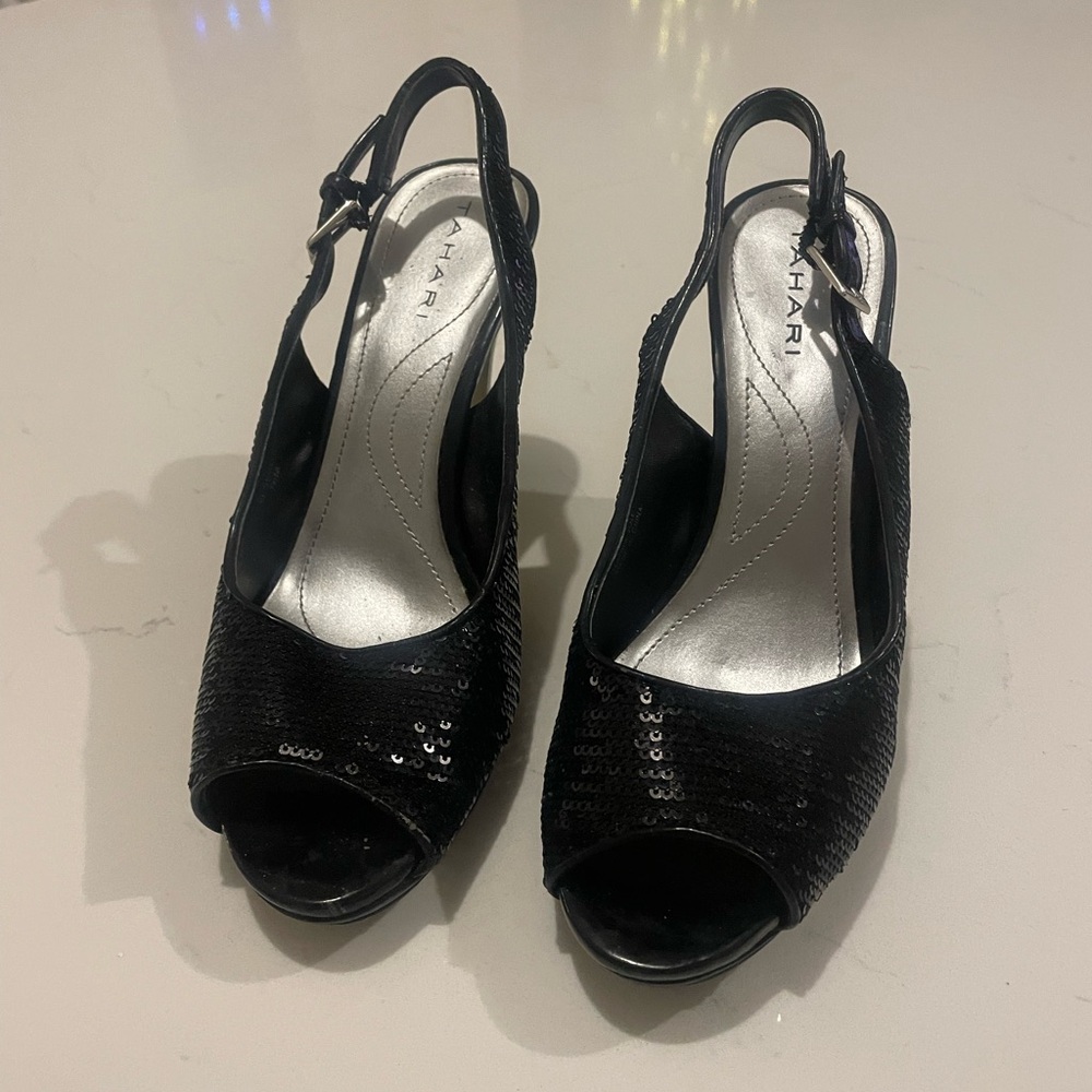 Sequin heels